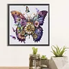 5D DIY Full Round Drill Diamond Painting Mechanical Butterfly Kit Decor 40x40cm