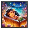 Disney-Princess Moana-18CT Stamped Cross Stitch 30*30cm/11.81*11.81in
