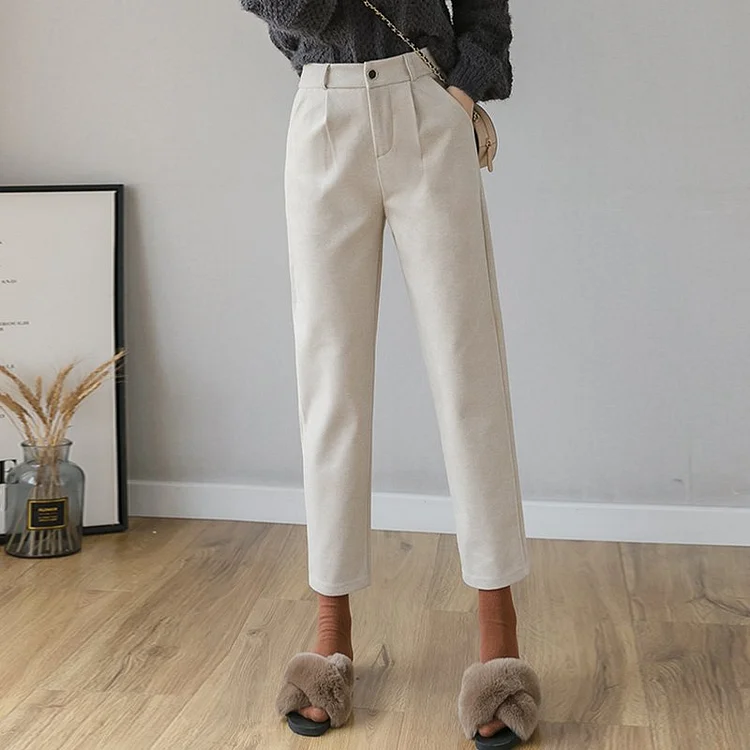 Natural Casual Women Pants QueenFunky