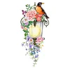 Glowing Light Floral Bird Wall Sticker Home Studio Store Decor