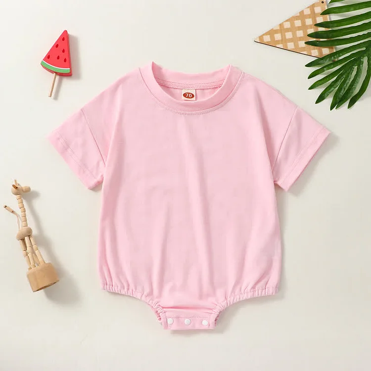 Baby Unisex Solid Color Newborn Bodysuit