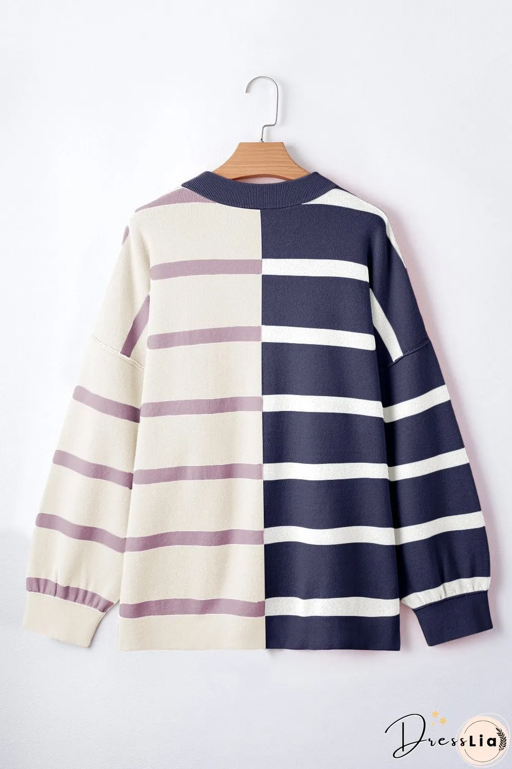 Colorblock Oversized Sweater