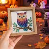 Owl Glass Mosaic DIY Craft Kit &ndash; Framed Halloween Wall Art