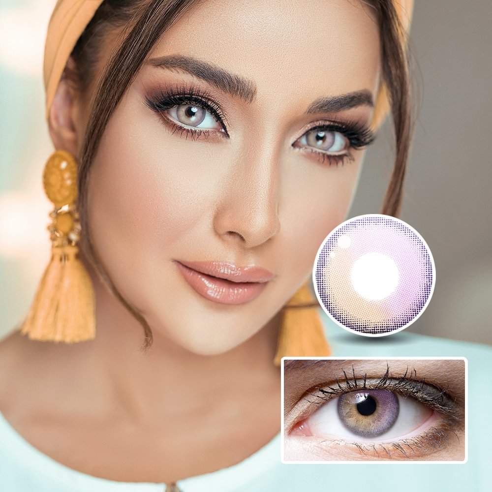 NEBULALENS Crazy In Love With Flowers Yearly Prescription Colored Contact Lenses NEBULALENS