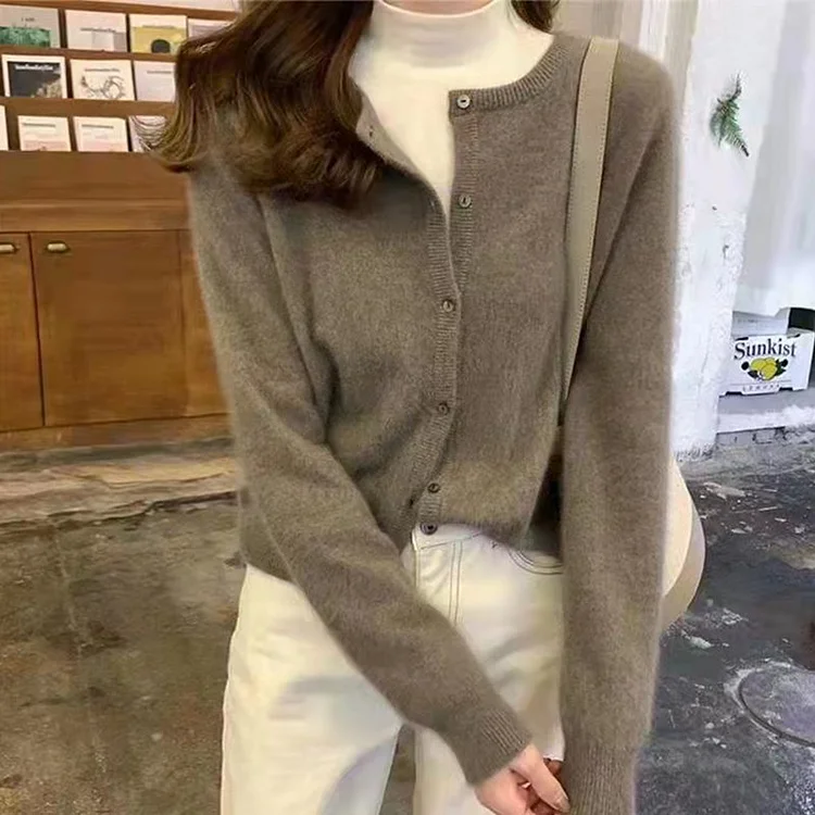 Casual Knitted Long Sleeve Outerwear QueenFunky