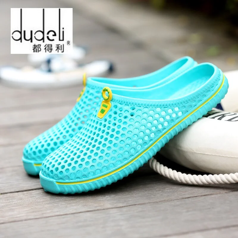 DUDELI Comfortable Men Pool Sandals Summer Outdoor Beach Shoes men Slip On Garden Clogs Casual Water Shower Slippers Unisex