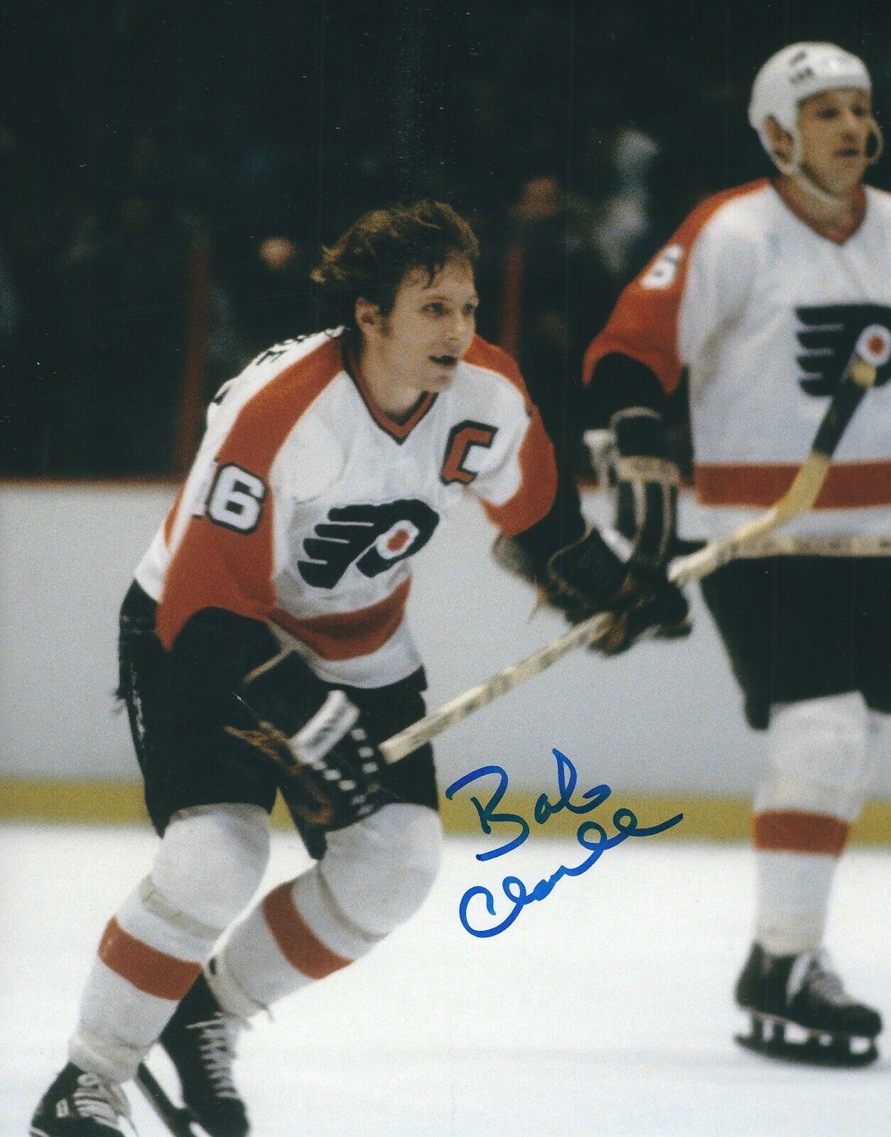 Signed 8x10 BOBBY CLARKE Philadelphia Flyers Autographed Photo Poster painting - w/COA