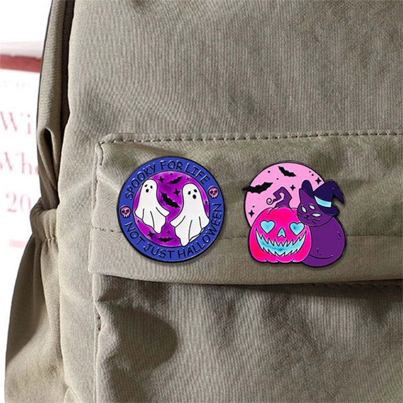 Cute Minimalist Classic Style Halloween Pattern Alloy Plating Unisex Brooches