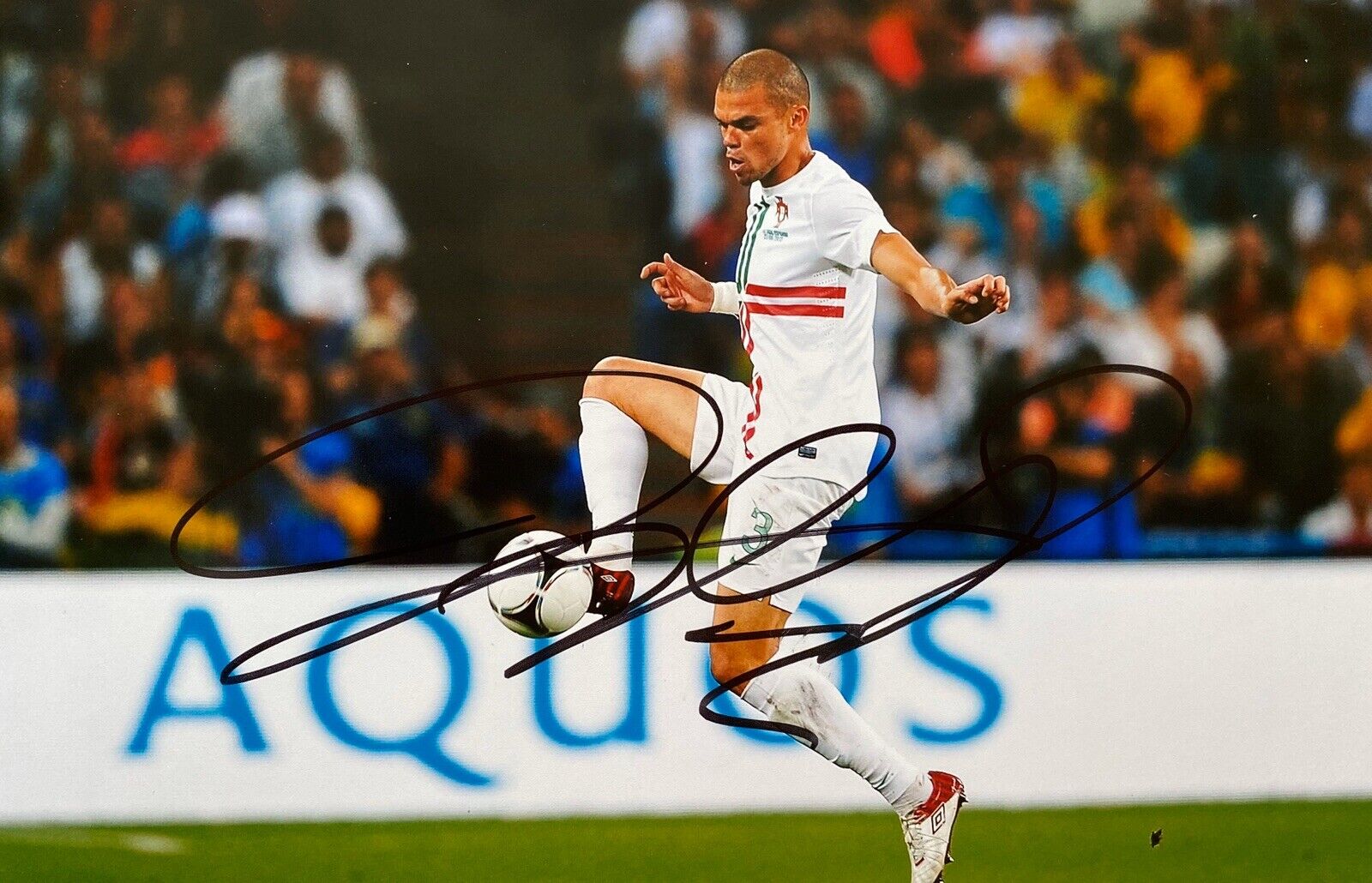 Pepe Genuine Hand Signed 12x8 Portugal Photo Poster painting, Real Madrid, See Proof