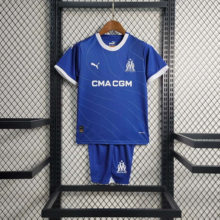 Olympique Marseille Auswärtstrikot Kinder Mini Kit 2023-2024