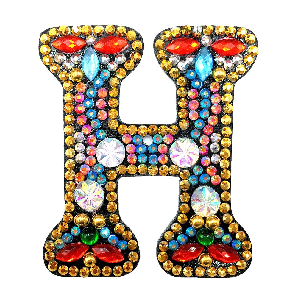 

Letter-H-DIY Creative Diamond Keychain, 501 Original