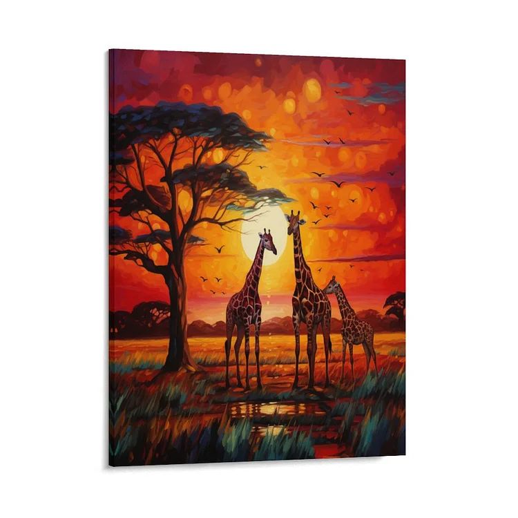 Hanging Picture AFRICAN GIRAFFE   customized, personalized, gift