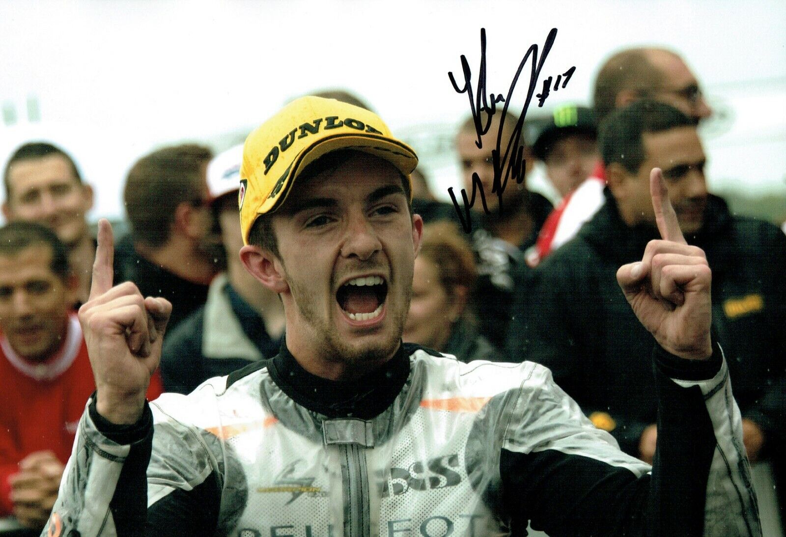 John McPHEE Signed 12x8 Photo Poster painting A AFTAL Autograph COA Moto 2 Scottish Honda Rider