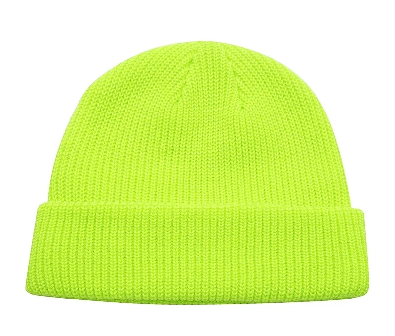 Unisex Minimalist Solid Color Eaveless Wool Cap