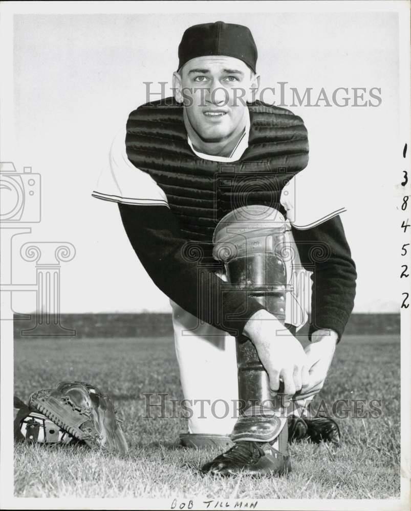 Press Photo Poster painting Boston Red Sox Baseball Player Bob Tillman - kfx08309