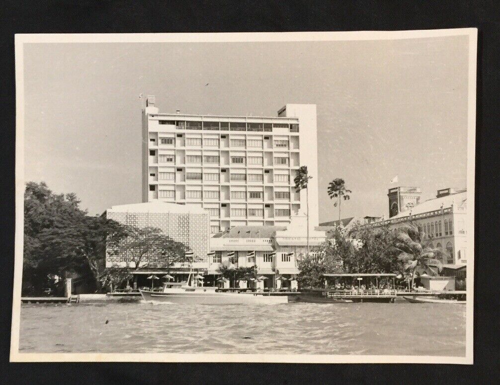 old Thailand Bangkok Oriental Hotel real Photo Poster painting