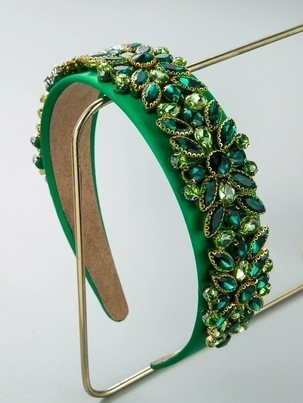 Women’s Glam Geometric Artificial Crystal Rhinestones Hair Band