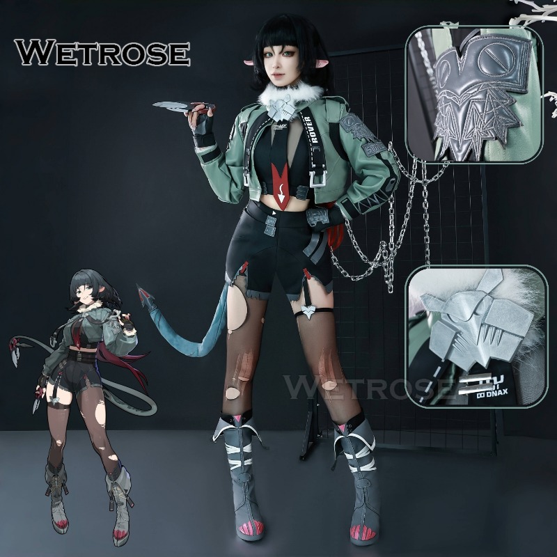 [Wetrose] In Stock SSR Jane Doe Zenless Zone Zero Cosplay Costume ZZZ Wig Full Set