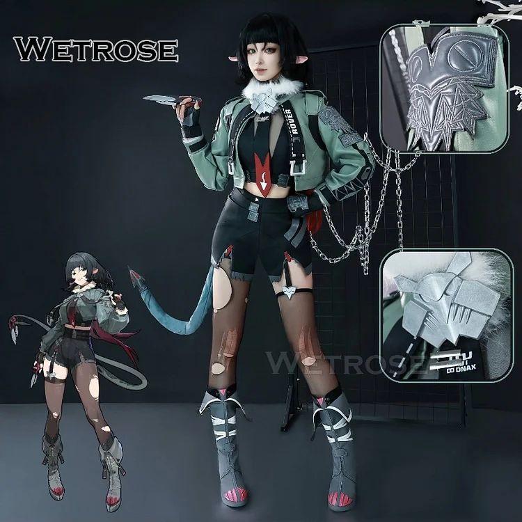 【Wetrose】In Stock SSR Jane Doe Zenless Zone Zero Cosplay Costume ZZZ Wig Full Set