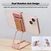 New Upgraded Back Clip Type 360 Folding Bracket,Back Clip Foldable Phone Holder,Fully Adjustable Foldable Desktop Phone Holder,Metal Multi-Angle Cell Phone Stand for All Types Smartphones