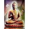 Statue de Bouddha - Compl&egrave;te Rond Peinture au Diamant  30*40cm