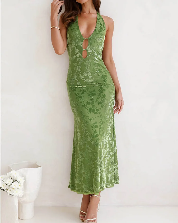 Women's fashionable casual suspender dress