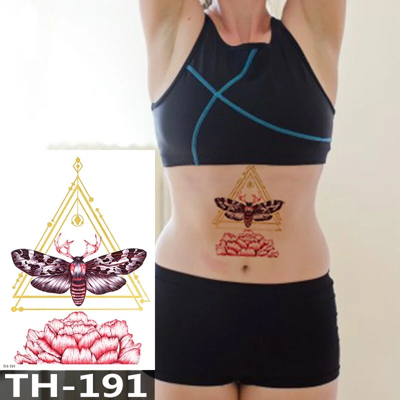 Waterproof Temporary Tattoo Sticker Animal Leopard Flash Tattoos Wolf Rose Flower Body Art Arm Fake Tatoo Women Men