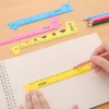 20PCS Kids Back to School Stationery Giraffe Scale Rulers 15cm Student Class Exam Reward Office Work