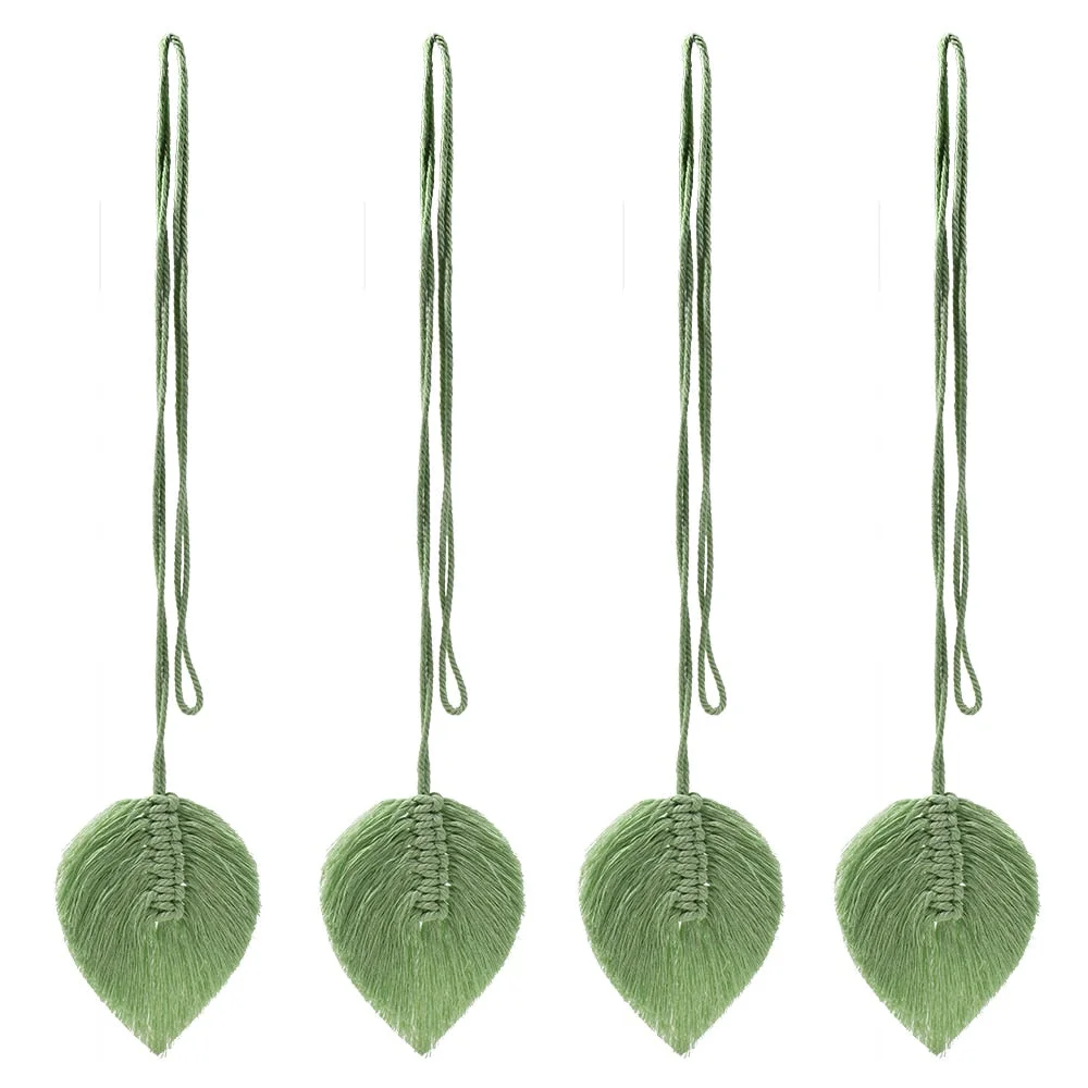 Macrame Curtain Tiebacks Boho Home Decor Curtain for Living Room Holdback Window Fringe Curtains Room Bedroom Decoration GIft