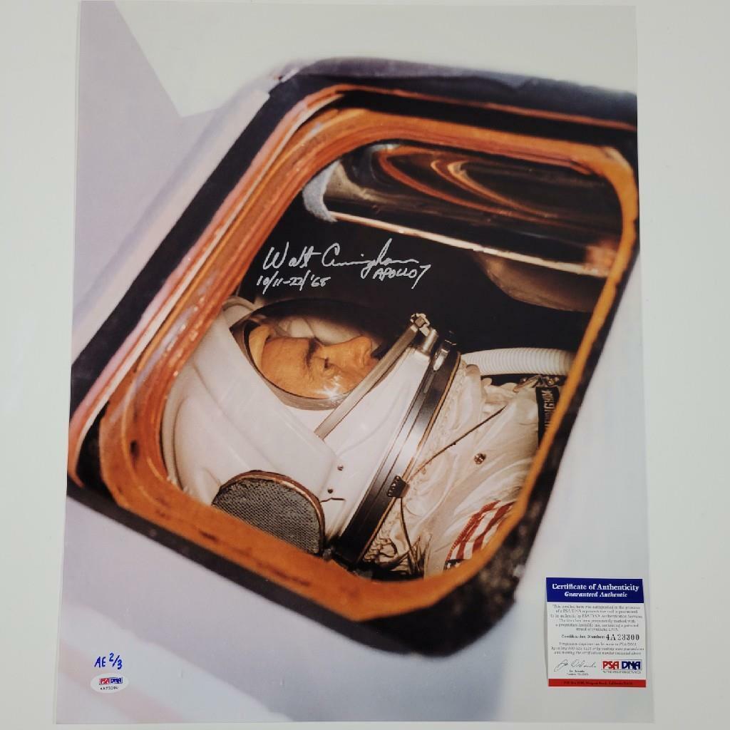 Walt Cunningham signed Apollo 7 Astronaut 16x20 Photo Poster painting #6 Autograph ~ PSA COA