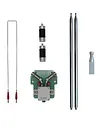 Portable Dipole Broadband Antenna DP200 7-54MHz 200W Portable HF Radio Antenna Positive V-Shaped for Field/Emergency/Training/Outdoor