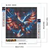 Drapeau aigle-perceuse ronde peinture diamant-30*30cm