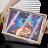 Wooden Hummingbird 5D Diamond Painting Tray Art Craft with Handle for Home Decor