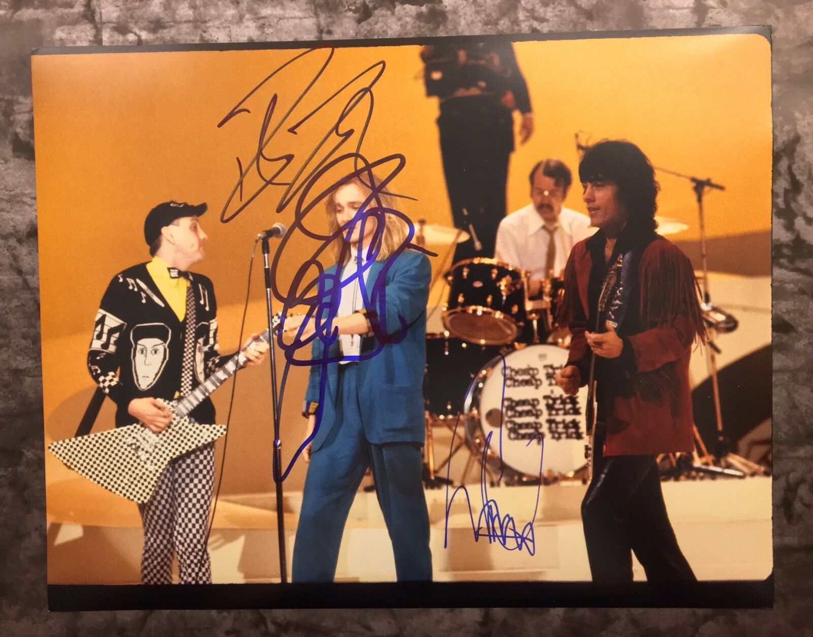 GFA Robin Zander Rick & Tom * CHEAP TRICK * Band Signed 11x14 Photo Poster painting PROOF A COA