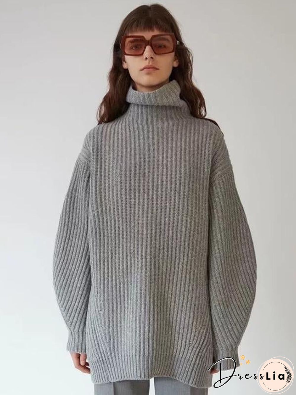 Round Neck Loose Knitting Sweater