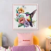Flowers And Birds-18CT Counted Cross Stitch 20*20cm/7.87*7.87in