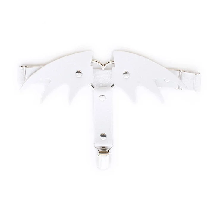 Sexy Women Elastic Leather Leg Ring Garter Belt Punk Heart Rivet Thigh Ring Goth Harajuku Harness Stockings Garter