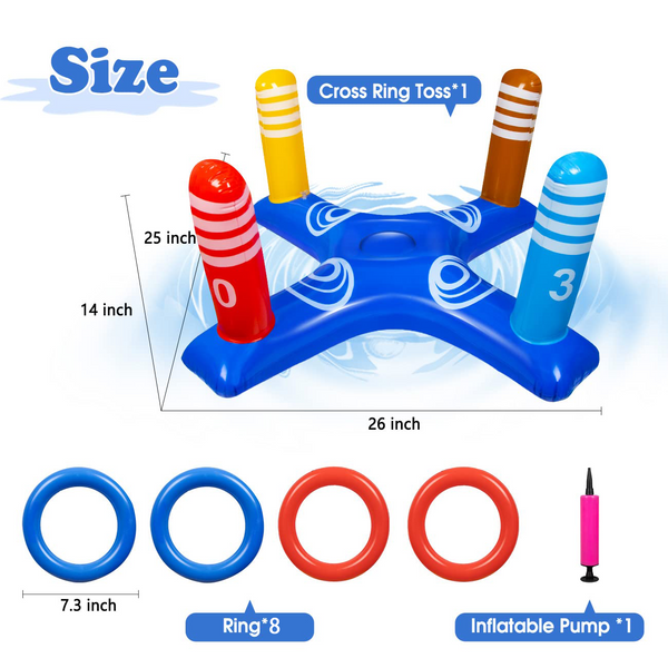 Inflatable Pool Ring Toss Games Toys