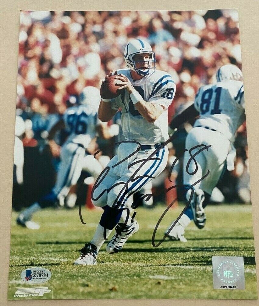 Peyton Manning signed autographed 8x10 Photo Poster painting COLTS Beckett COA