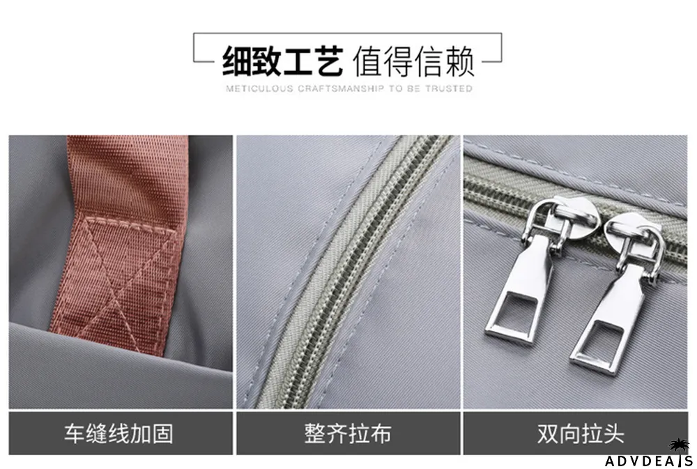 PINK Letter Print Dry and Wet Separation Extend Bag