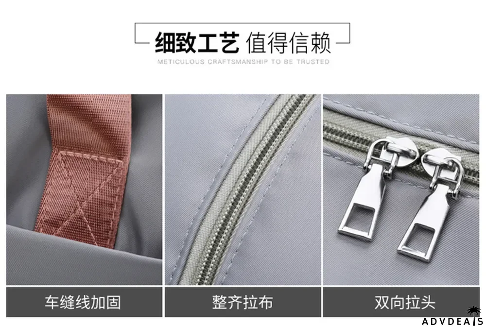 PINK Letter Print Dry and Wet Separation Extend Bag