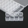 28 Lattices Transparent Container Diamond Painting Tool Accessories Storage Box