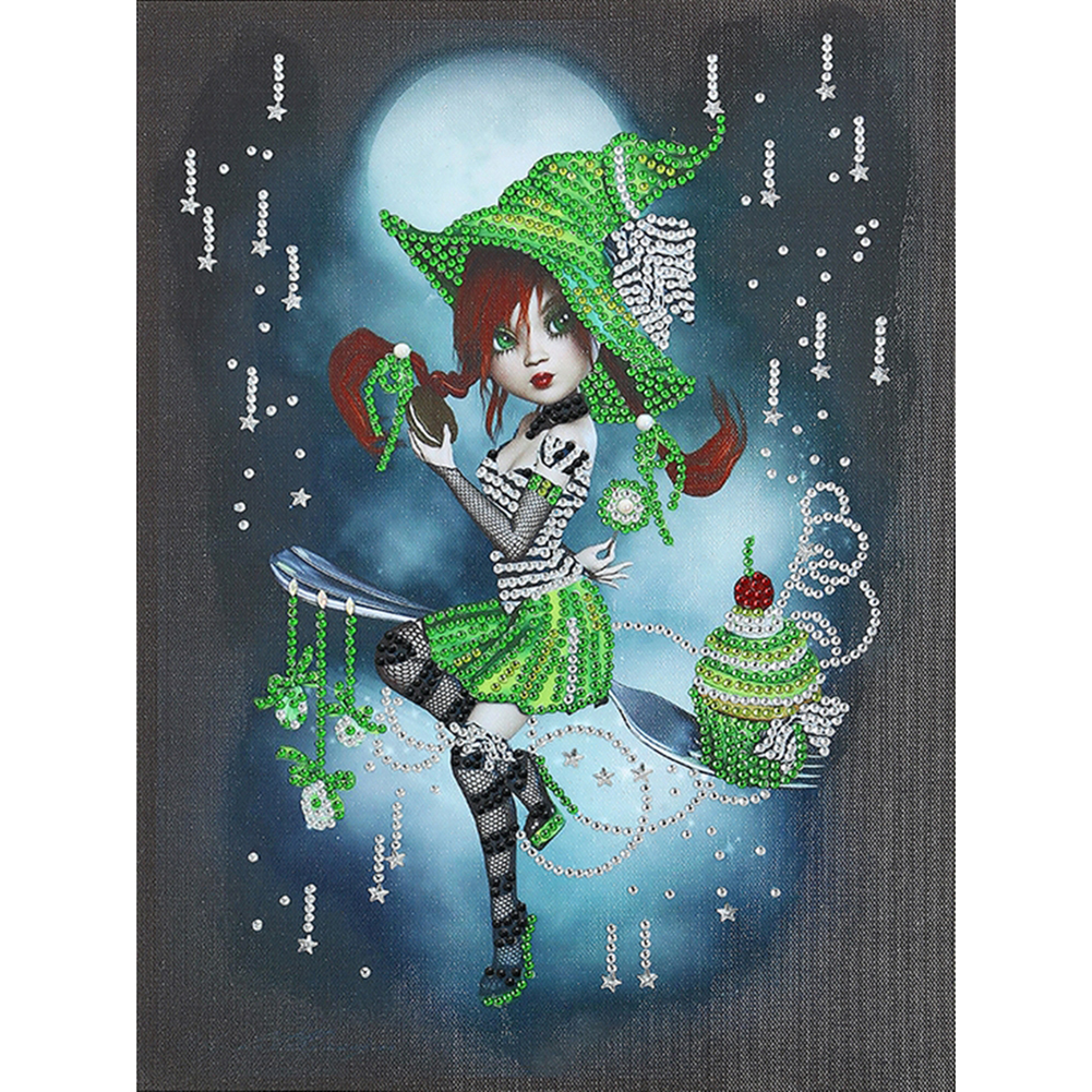 

30*40CM - Special Shaped Diamond Painting - Girl Dream, 501 Original