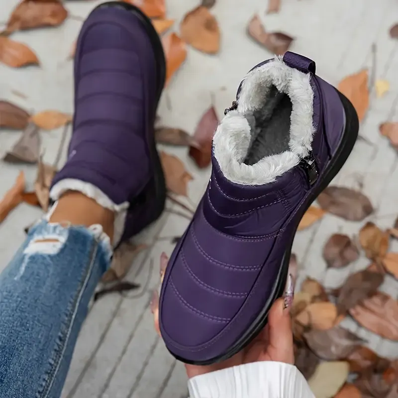Women's Insulated Snow Boots &ndash; Waterproof. Non-Slip & Fur Lined | Comfortable Warm Winter Shoes for Mature Women