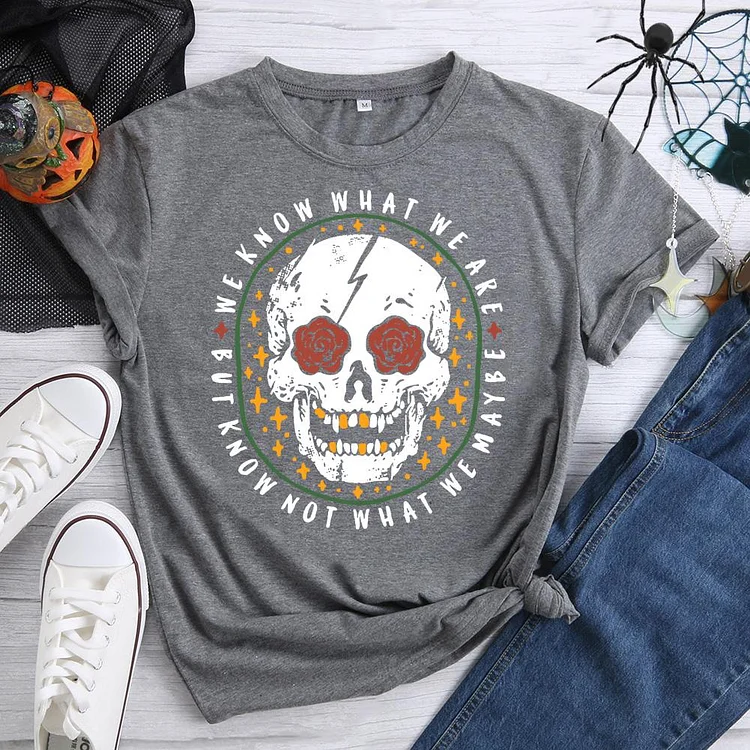 Skeleton Rose Halloween T-Shirt-07347-Annaletters