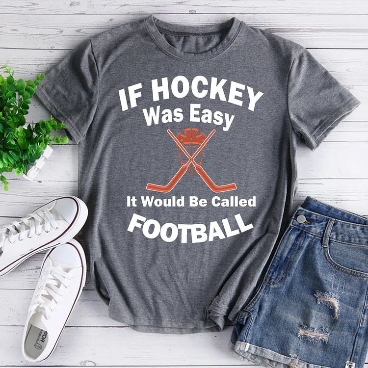 Top Fun Ice Hockey v Football  T-Shirt-07832-Annaletters