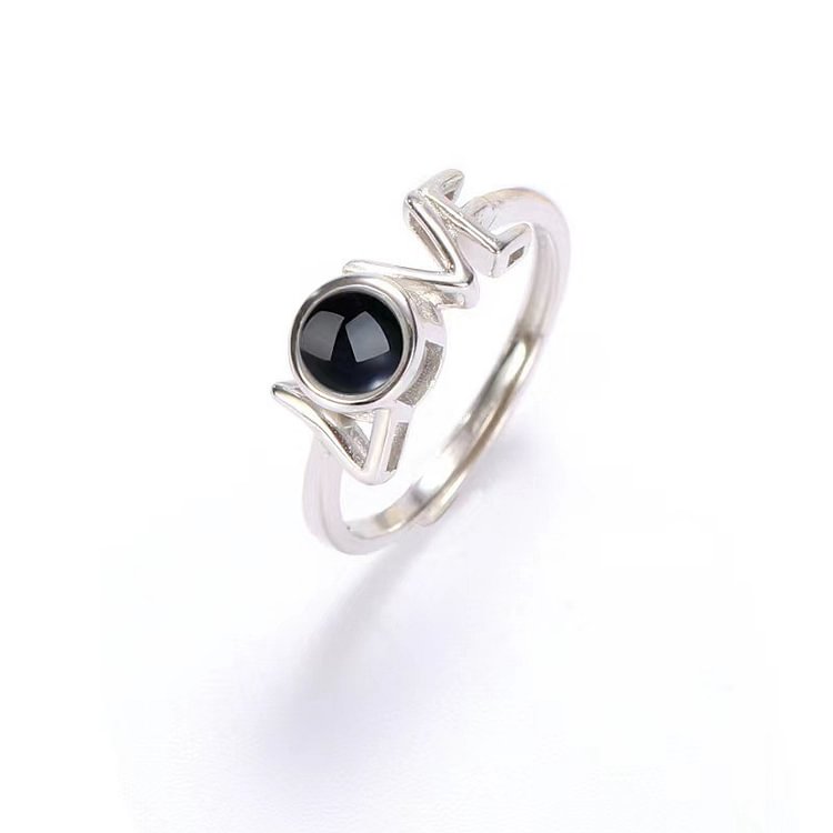 Personalized Heart Photo Ring