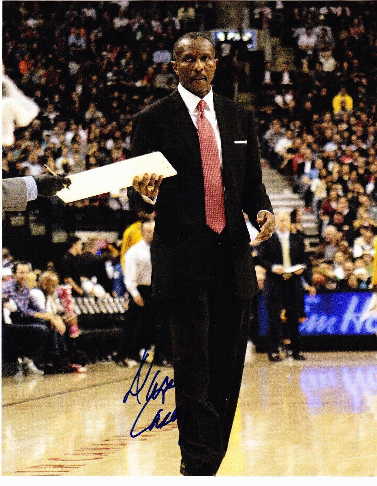 Dwane Casey signed 8x10 Detroit Pistons head coach Photo Poster painting