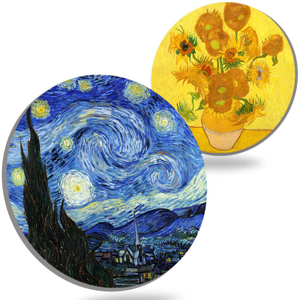 Van Gogh Art Ceramic Coasters(2 PCS)