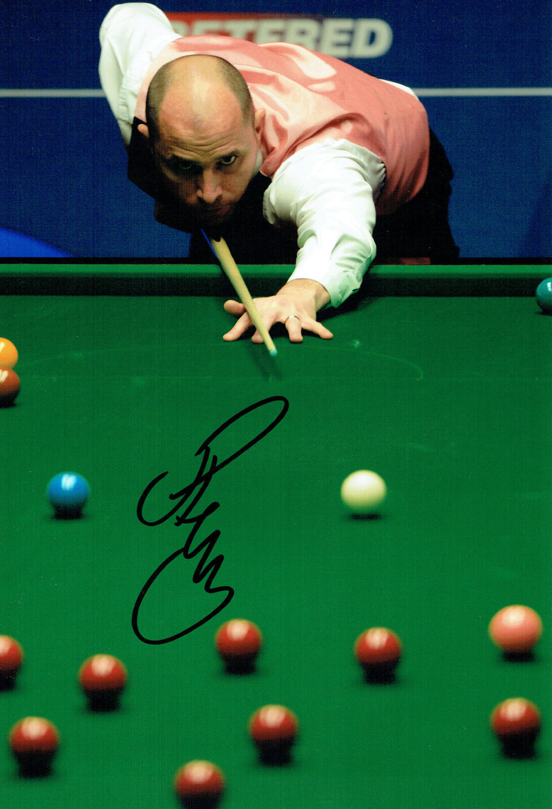 Joe PERRY SIGNED Photo Poster painting Autograph COA AFTAL Betfred Sheffield Snooker 2016